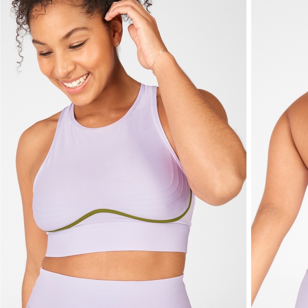 Fabletics Purple Sports Bra Blare Medium Impact ll S